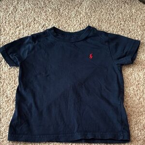 Ralph Lauren Kids Classic Navy Tee with Red Logo